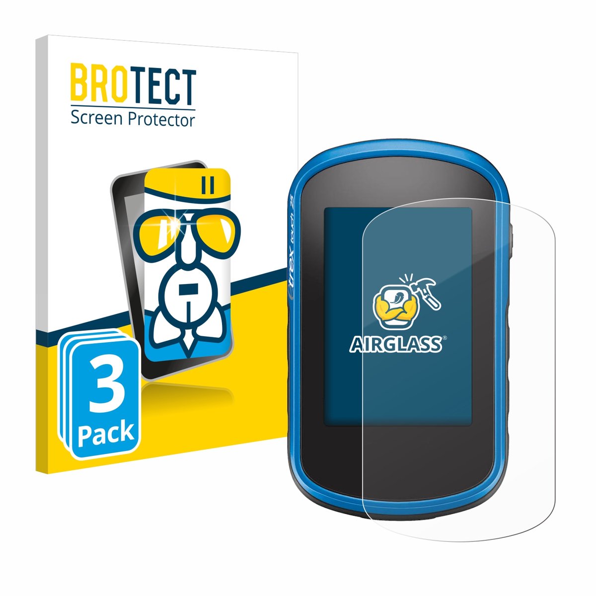 Screenprotector 3 Stuks voor Garmin eTrex Touch 35 Beschermglas transparant