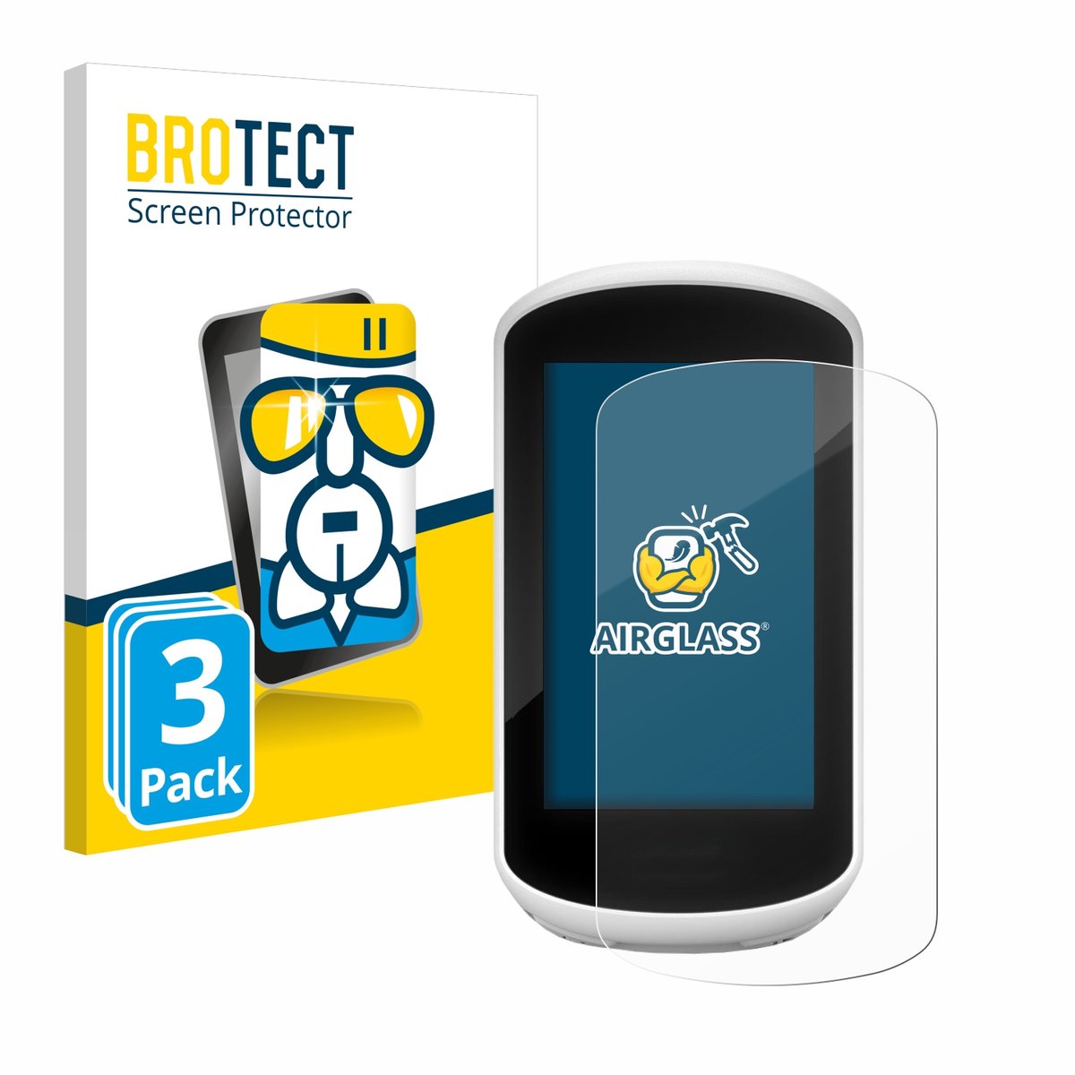 Screenprotector 3 Stuks voor Garmin Edge Explore 2018 Beschermglas transparant