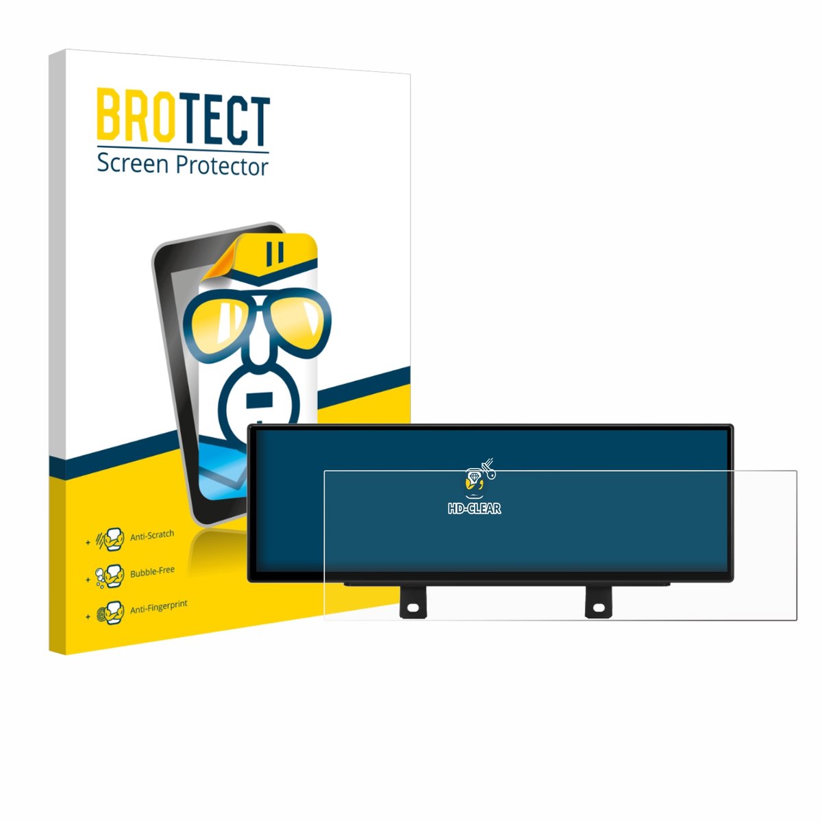 BROTECT - Screenprotector voor Xtrons QLB42THNBR - Folie Beschermfolie transparant