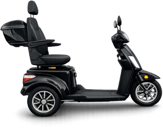 Retelli Liberta Tre - driewiel scootmobiel - zwart - met verstelbare comfort stoel - lithium-ion accu - 60v20ah - GRATIS topkoffer & alarm - incl bezorging