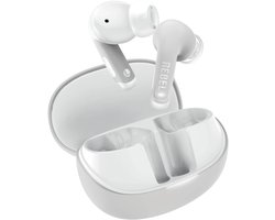 Fresh 'n Rebel Twins Fuse 2 - Draadloze oordopjes - Noise Cancelling oortjes met 36 uur speeltijd - Met Microfoon en App - Ice Grey