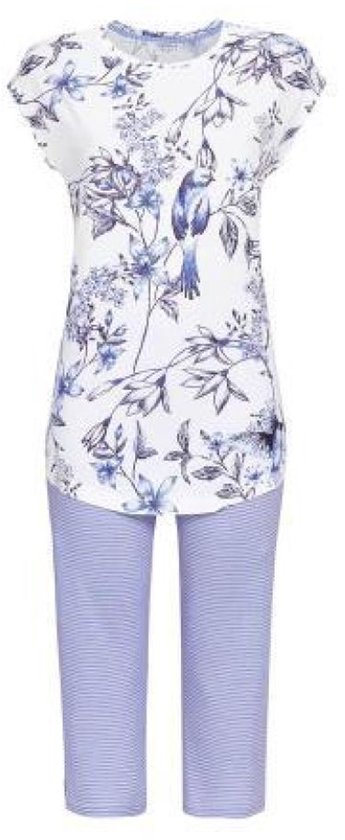 Dames pyjama kolibrie Ringella - Blauw - Maat - 42