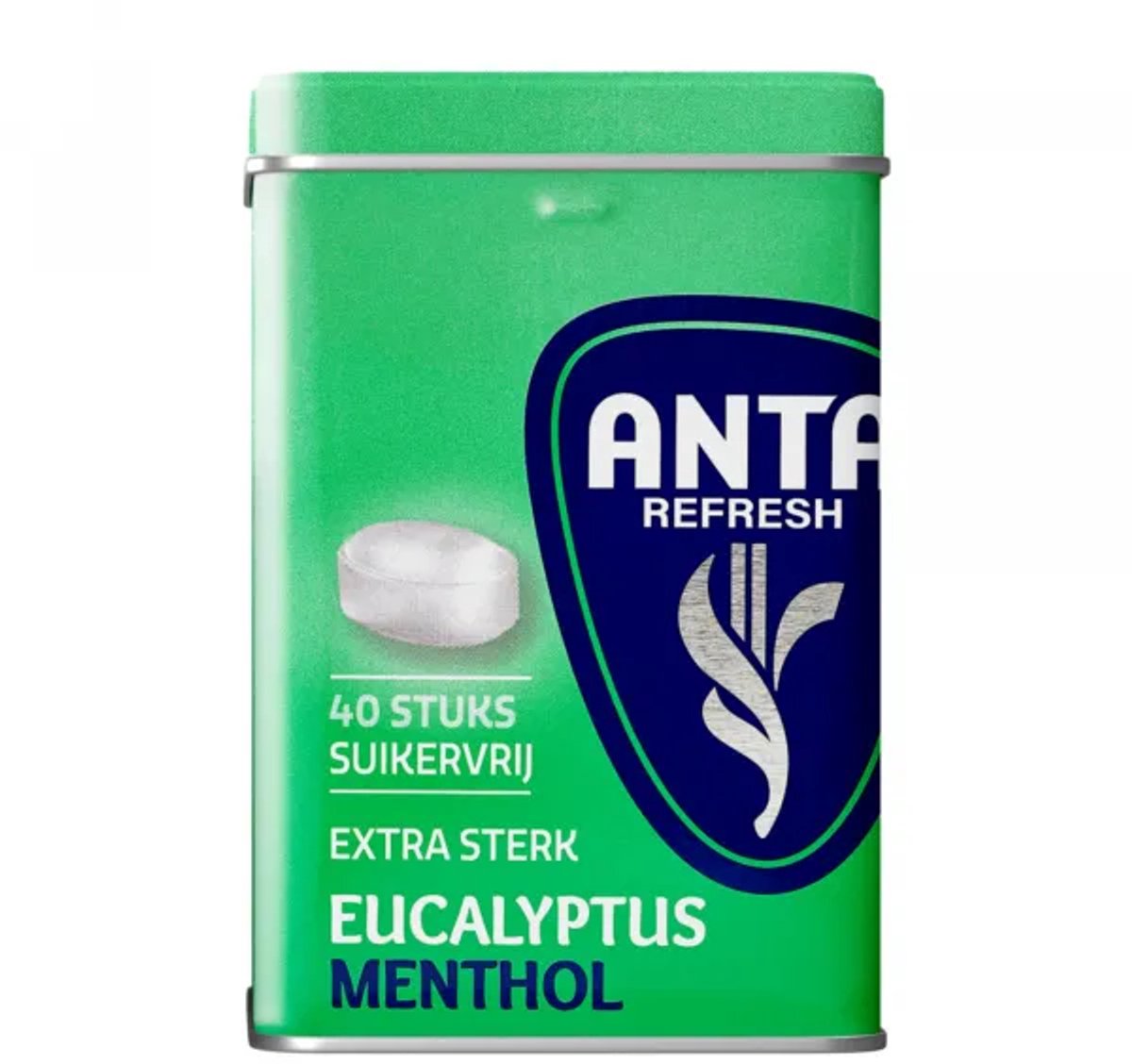 Anta Refresh Eucalyptus Menthol – 12 x 72 g – Suikervrije Keelpastilles