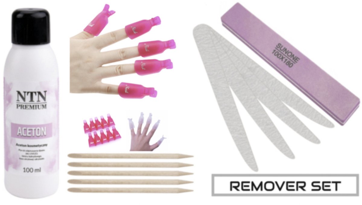 Gellak remover set - ook geschikt voor BIAB - Polygel
