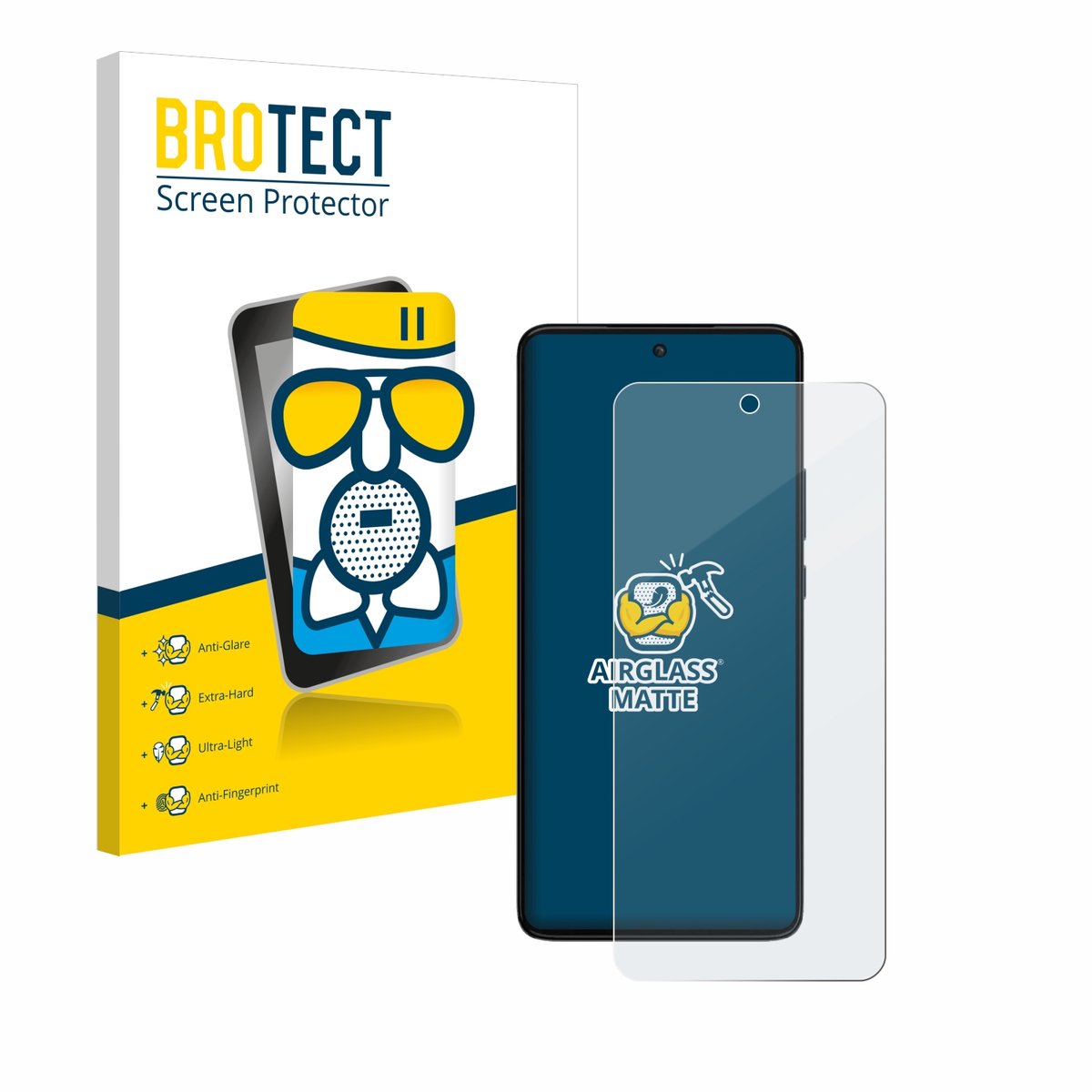 BROTECT - Screenprotector voor Motorola Moto G84 - Folie Beschermfolie Beschermglas matte