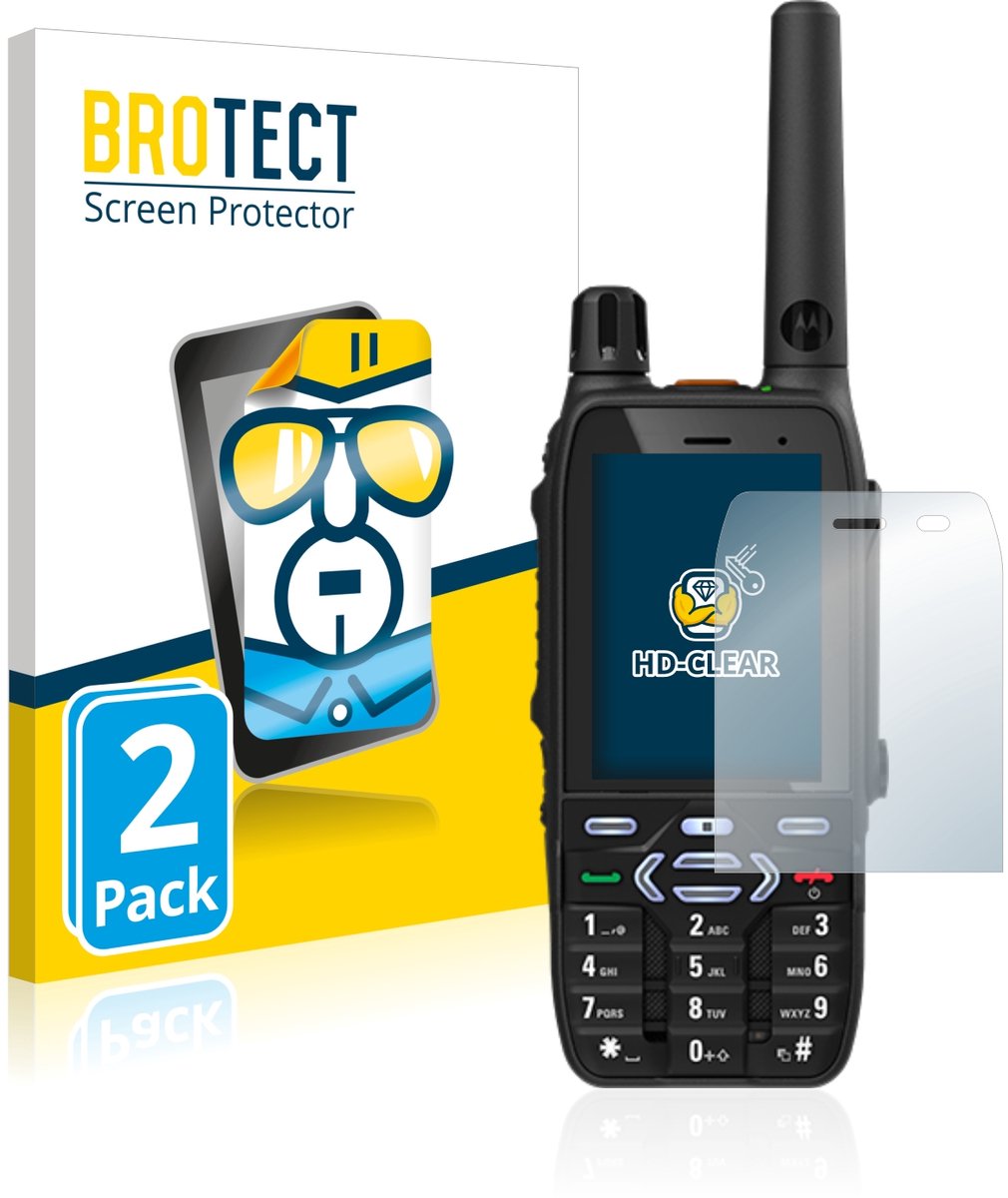BROTECT - Screenprotector voor Motorola MXP600 - Folie Beschermfolie transparant 2 Stuks