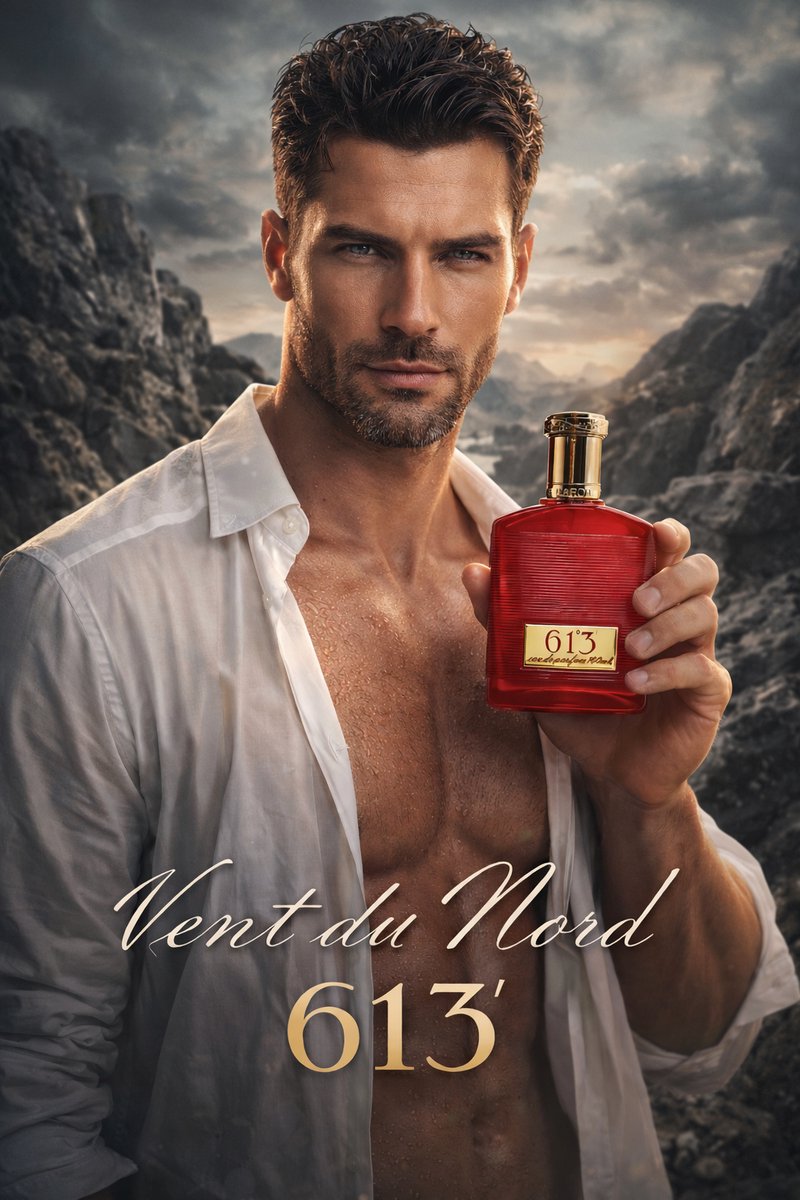 PARFUM CADEAU TIP - Franse Heren Eau de Parfum - Vent du Nord 613 - een heerlijke frisse populaire geur - met Jasmijn - Perzik en witte Jasmijn- met gratis verrassing.