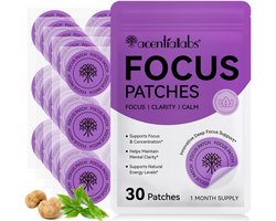 Acentiallabs Focus Patches – 30 Stuks – Ondersteunt Focus en Mentale Helderheid – Wellness Body Patches – 1 Maand Gebruik