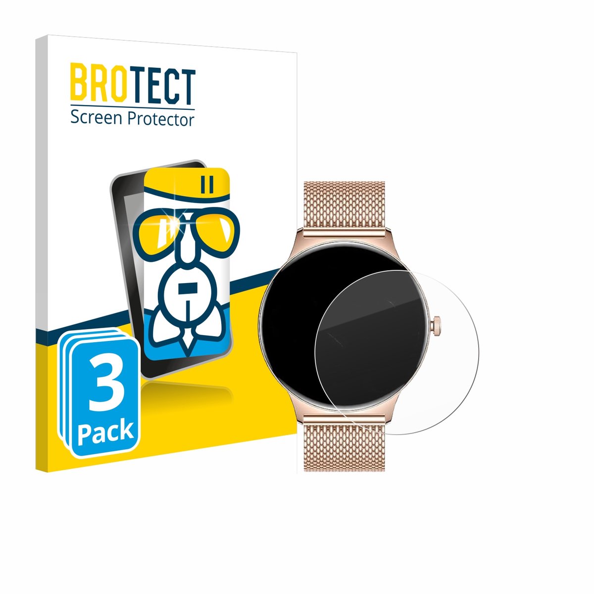 Screenprotector 3 Stuks voor LIGE FV12 1.43" Beschermglas transparant