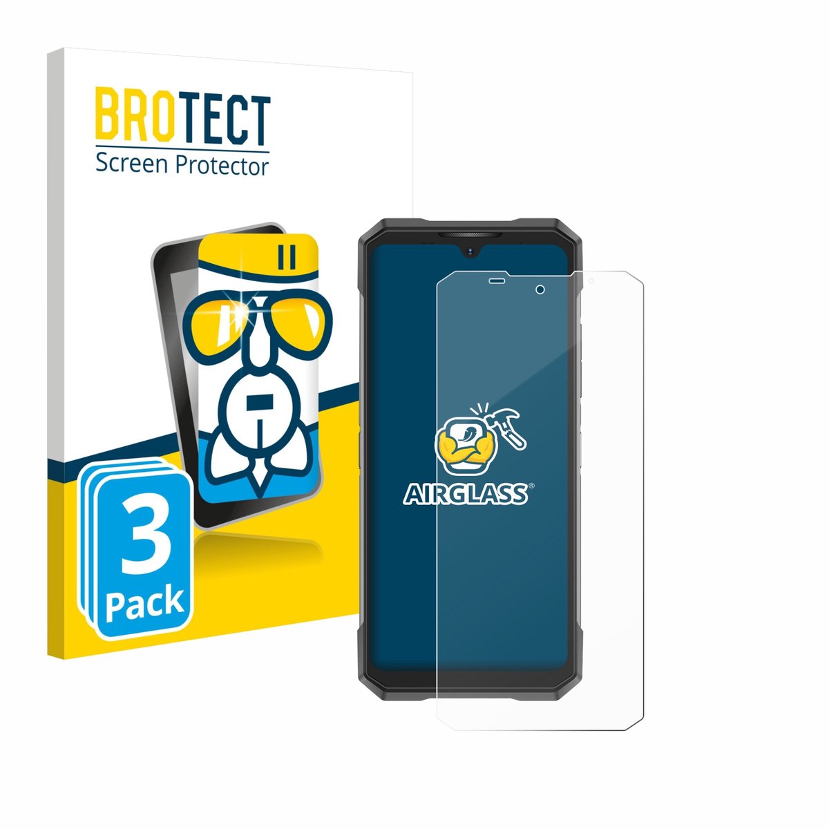 Screenprotector 3 Stuks voor Doogee S200X Beschermglas transparant