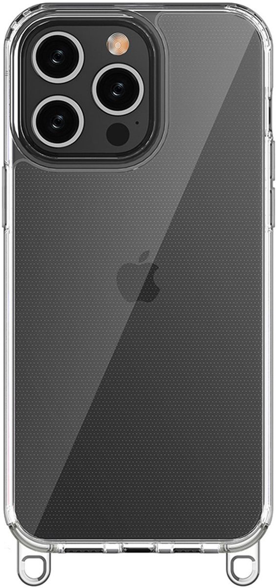 Mobigear Hoesje geschikt voor Apple iPhone 15 Pro Max Telefoonhoesje Hardcase | Mobigear Bungy Backcover | iPhone 15 Pro Max Case | Back Cover - Zilver