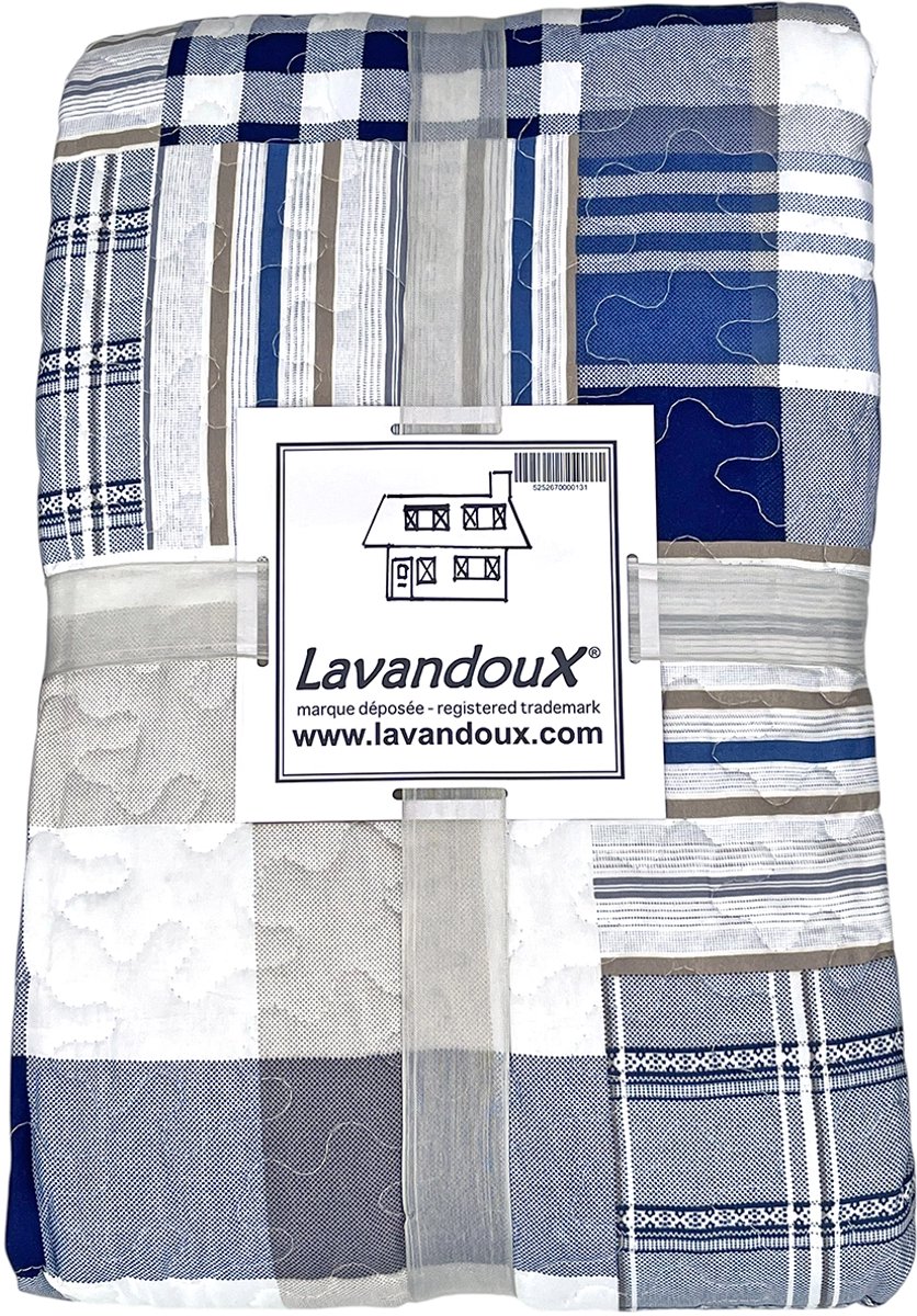 Lavandoux - Bedsprei - Blue Loft - 160 x 220 cm - 1-persoons - Blauw