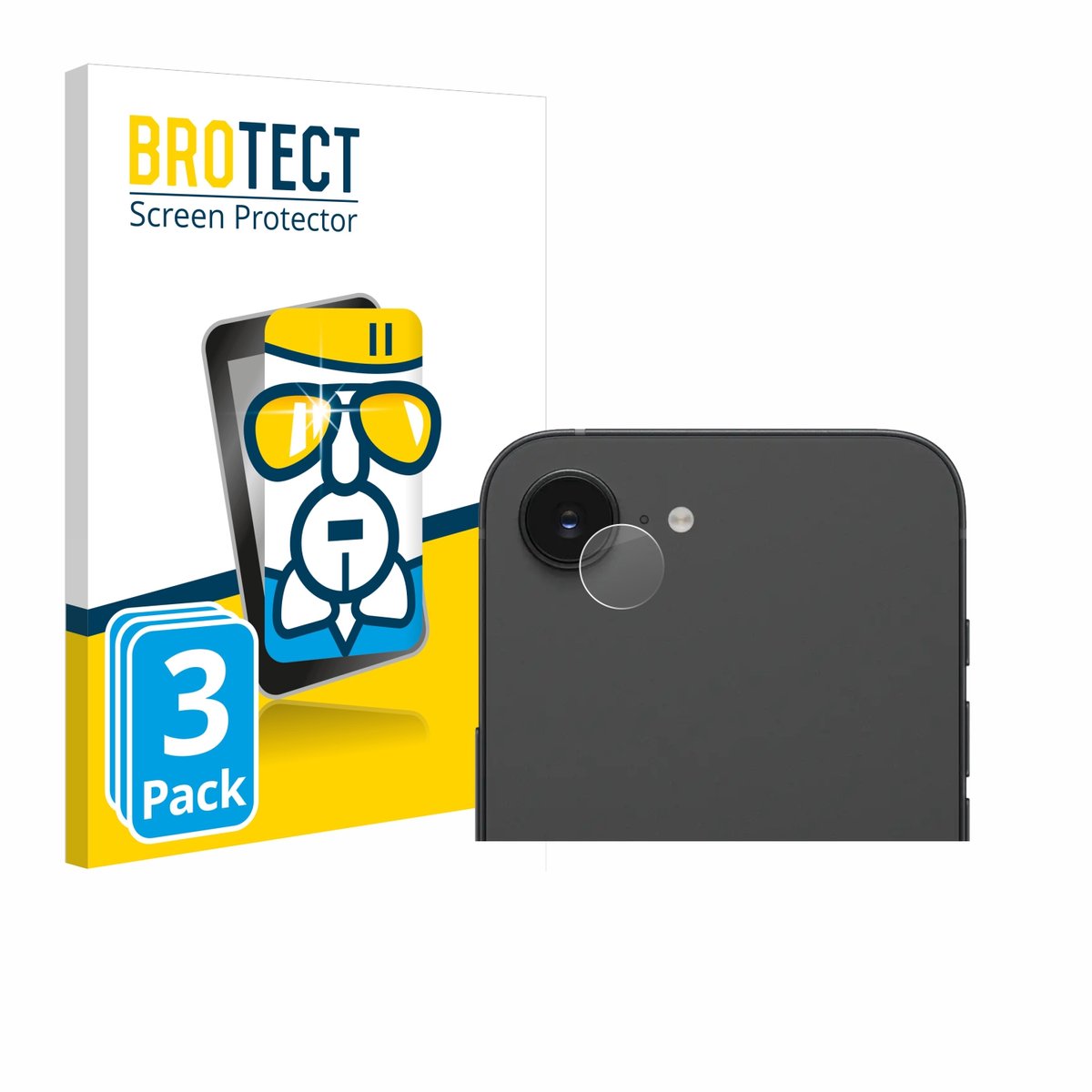 Screenprotector 3 Stuks voor Apple iPhone 16e / 17e Beschermglas transparant