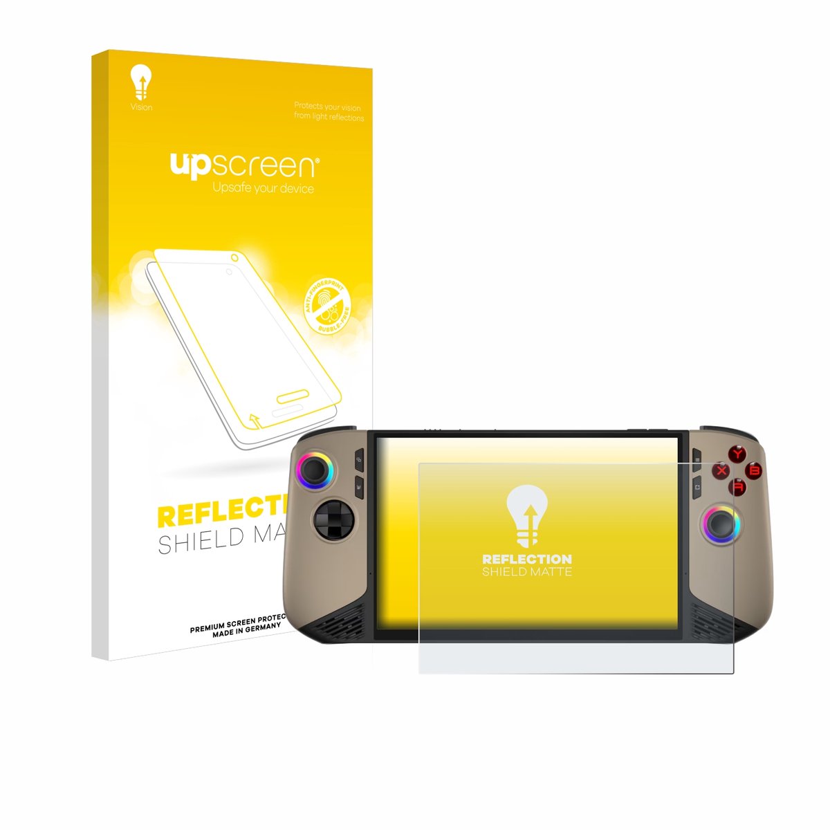 upscreen - Screenprotector voor MSI Claw 8 AI+ - Folie Beschermfolie anti glare matte
