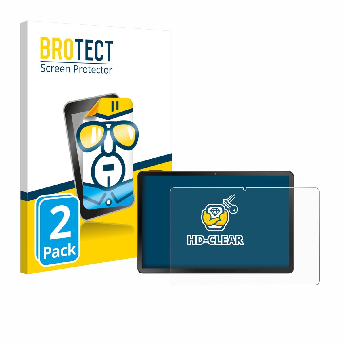 BROTECT - Screenprotector voor Doogee U11 Pro - Folie Beschermfolie transparant 2 Stuks