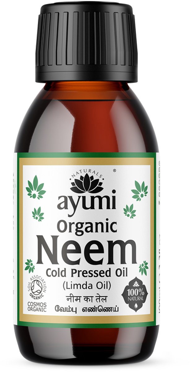 Ayumi - Neem Oil - Cold Pressed - Organic - Stimuleert de haargroei - Verzorgt de hoofdhuid - Tegen Luizen