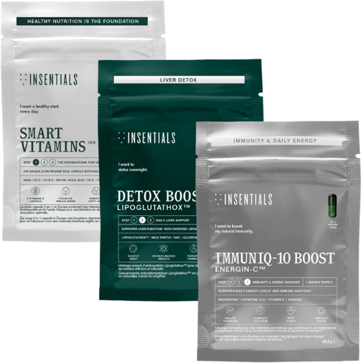 Insentials Routine 1-2-3 Immuniq-10 Boost (Smart Energy Pack)