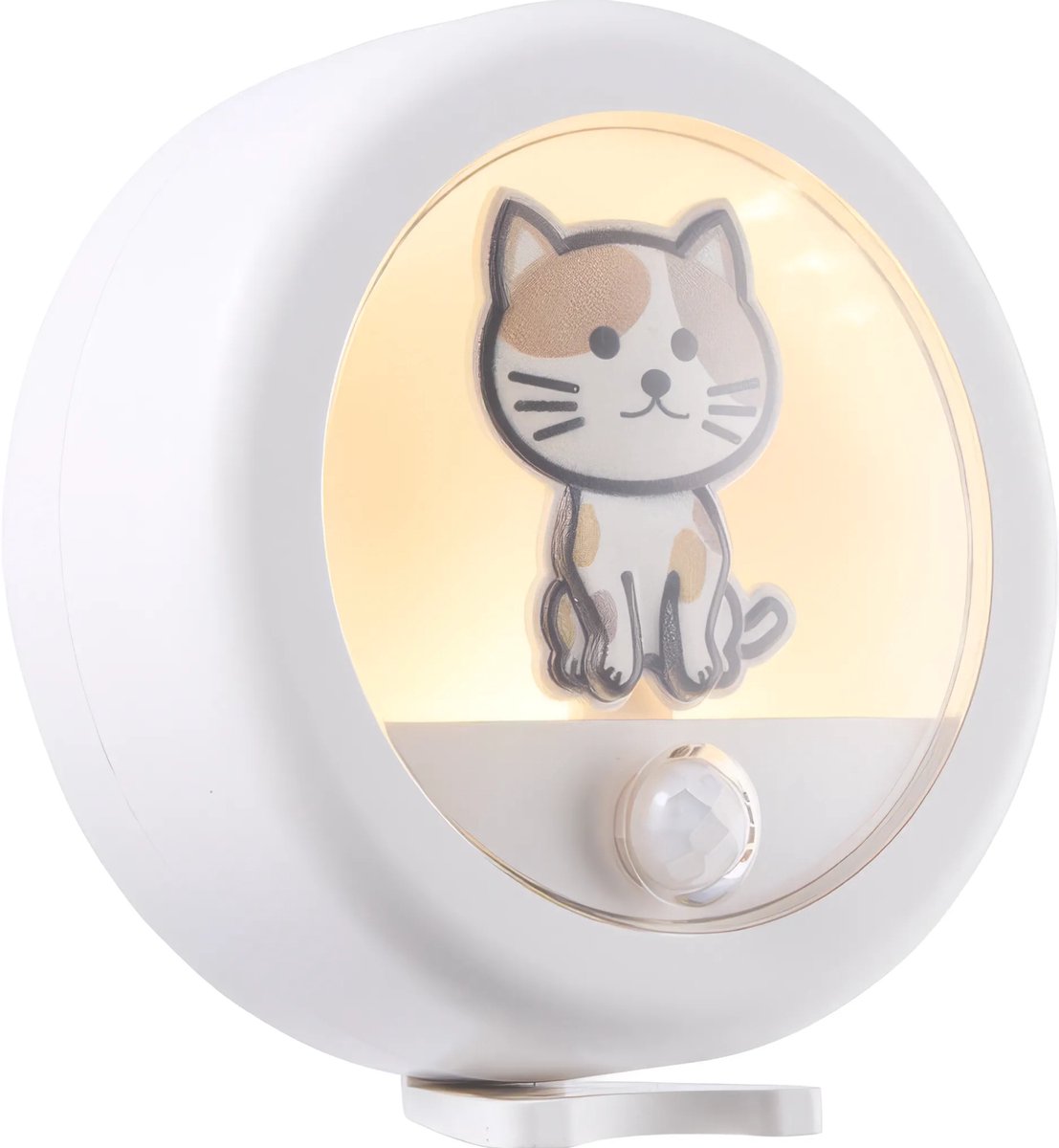 Lighto Nachtlampje Kinderen met Bewegingssensor - Kat - Warm Wit Licht - Draadloos - LED - 2 Dim Standen - Nachtlampje baby - Bedlampje