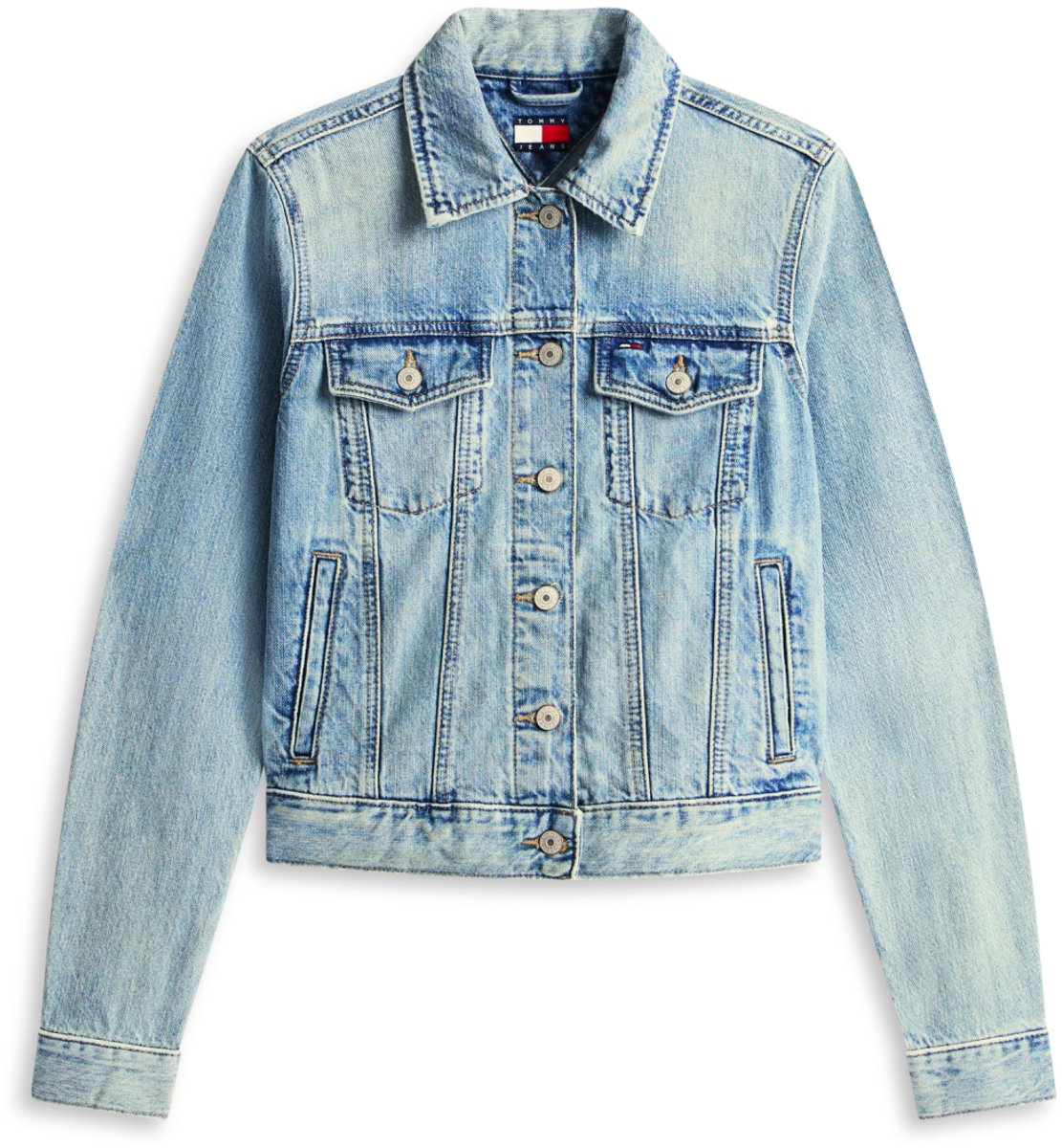 Tommy Jeans Jas Classic Trucker Ext Dw0dw22720 1ab Light Dames Blauw