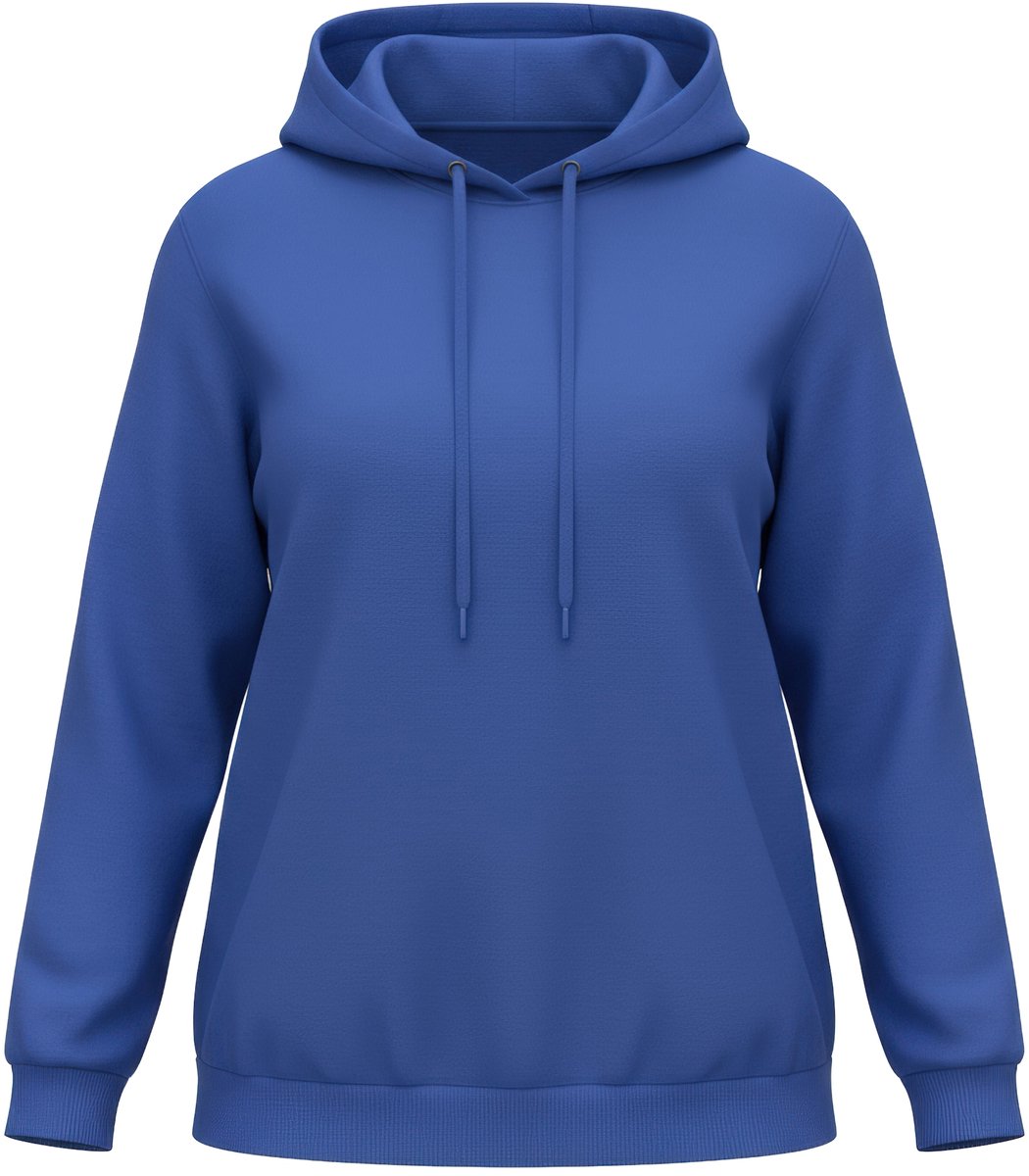 Angel of Style - Dames - Hoodie capuchonsweater neonkleur - Neon blauw - Maat 54