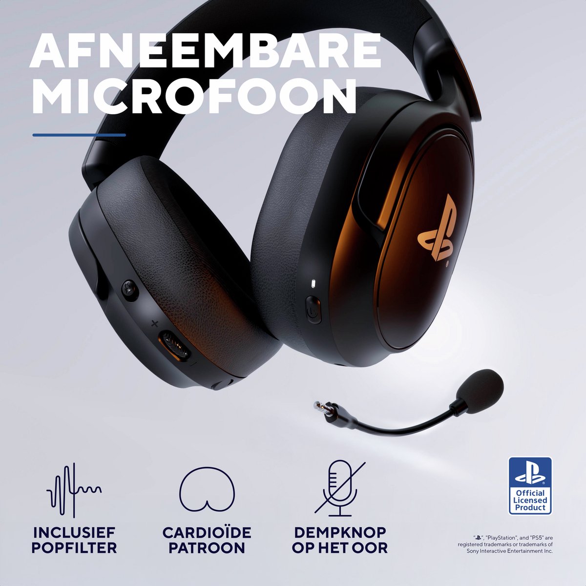 Trust GXT 499 Forta - Draadloze Gaming Headset - Official Sony Licensed voor PS5 - Batterijduur tot 55 uur - met USB-ontvanger - Werkt op PS4/PS5 - Zwart thumbnail 4