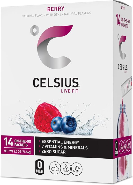 Berry Raspberry Celsius Celsius Celsius Berry Blast - 14 Packets | bol