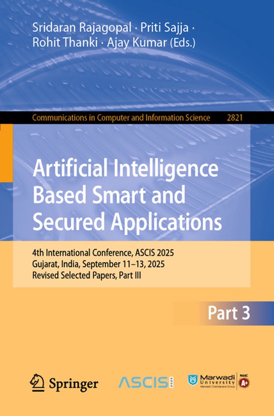 Communications in Computer and Information Science2821- Arti ... - cover