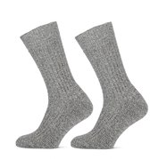 STAPP Norwegian 2-pack - Werksokken - Geitenwollen sokken - Maat 47/50 - Grijs