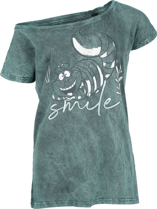 Alice In Wonderland Cheshire Cat - Smile Dames T-shirt - blauw - S