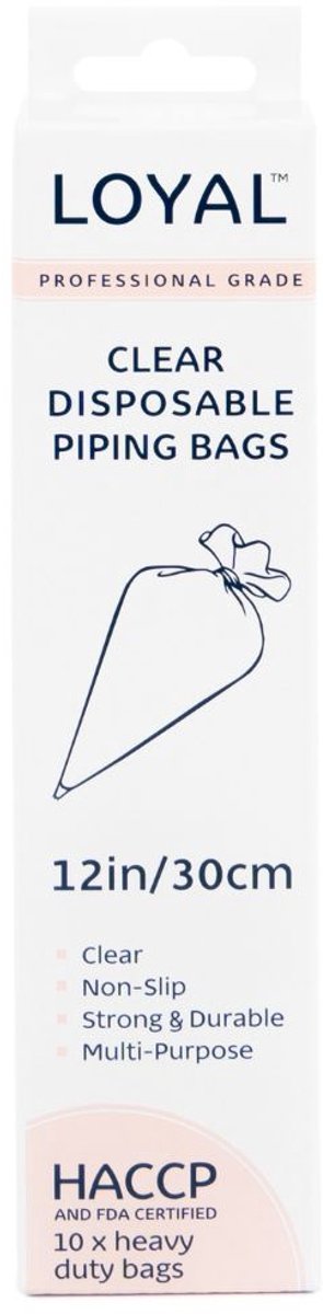 LOYAL Wegwerp Spuitzakken Transparant 30cm pk/10