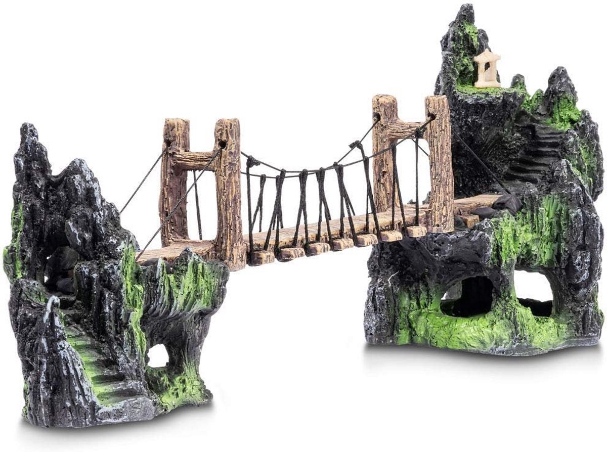 Groot Klimtouw Brug Ornament voor Aquarium en Vissenkom Decoratie 41CM