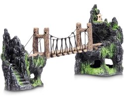 Groot Klimtouw Brug Ornament voor Aquarium en Vissenkom Decoratie 41CM
