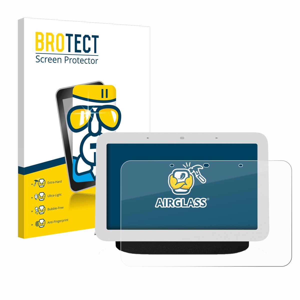 Screenprotector voor Google Nest Hub 2 Beschermglas transparant