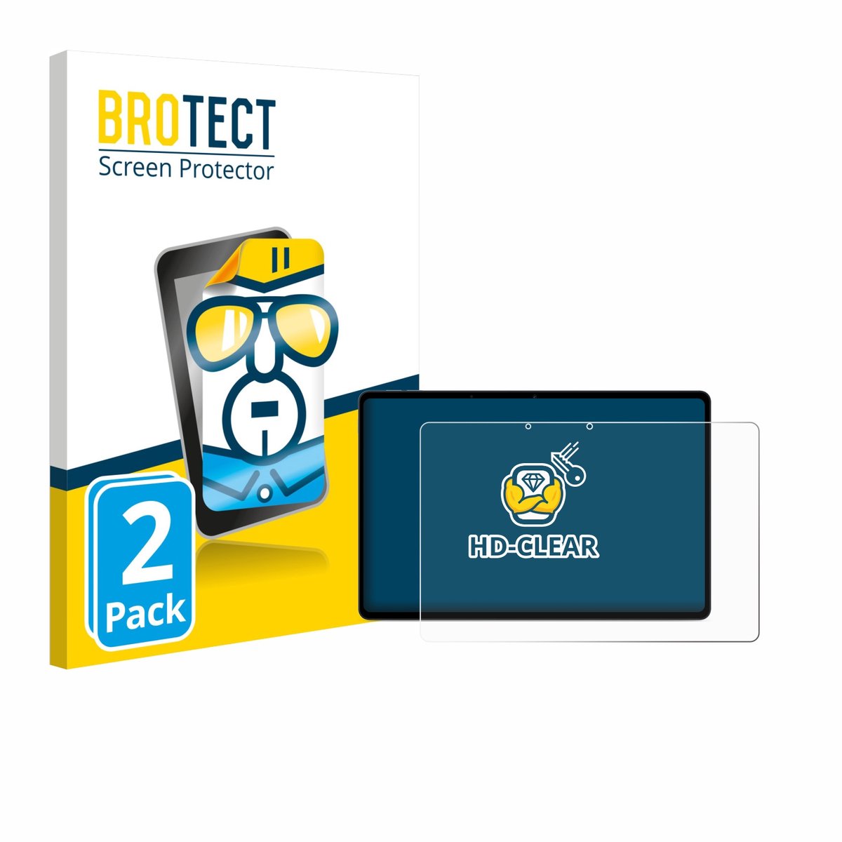 BROTECT - Screenprotector voor OnePlus Pad Lite - Folie Beschermfolie transparant 2 Stuks