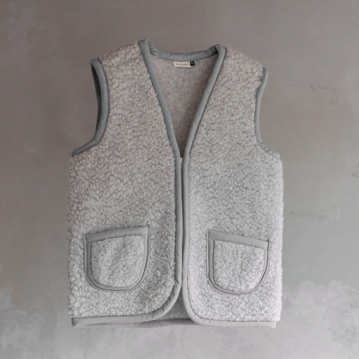 Wollen bodywarmer Taru - Grijs - S