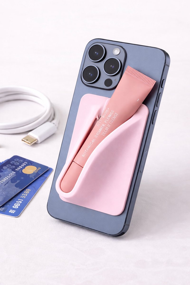 lipgloss houder telefoon - telefoon hoesje - lipgloss hoesje - lipgloss case - phone case - siliconen houder - siliconen lipgloss case