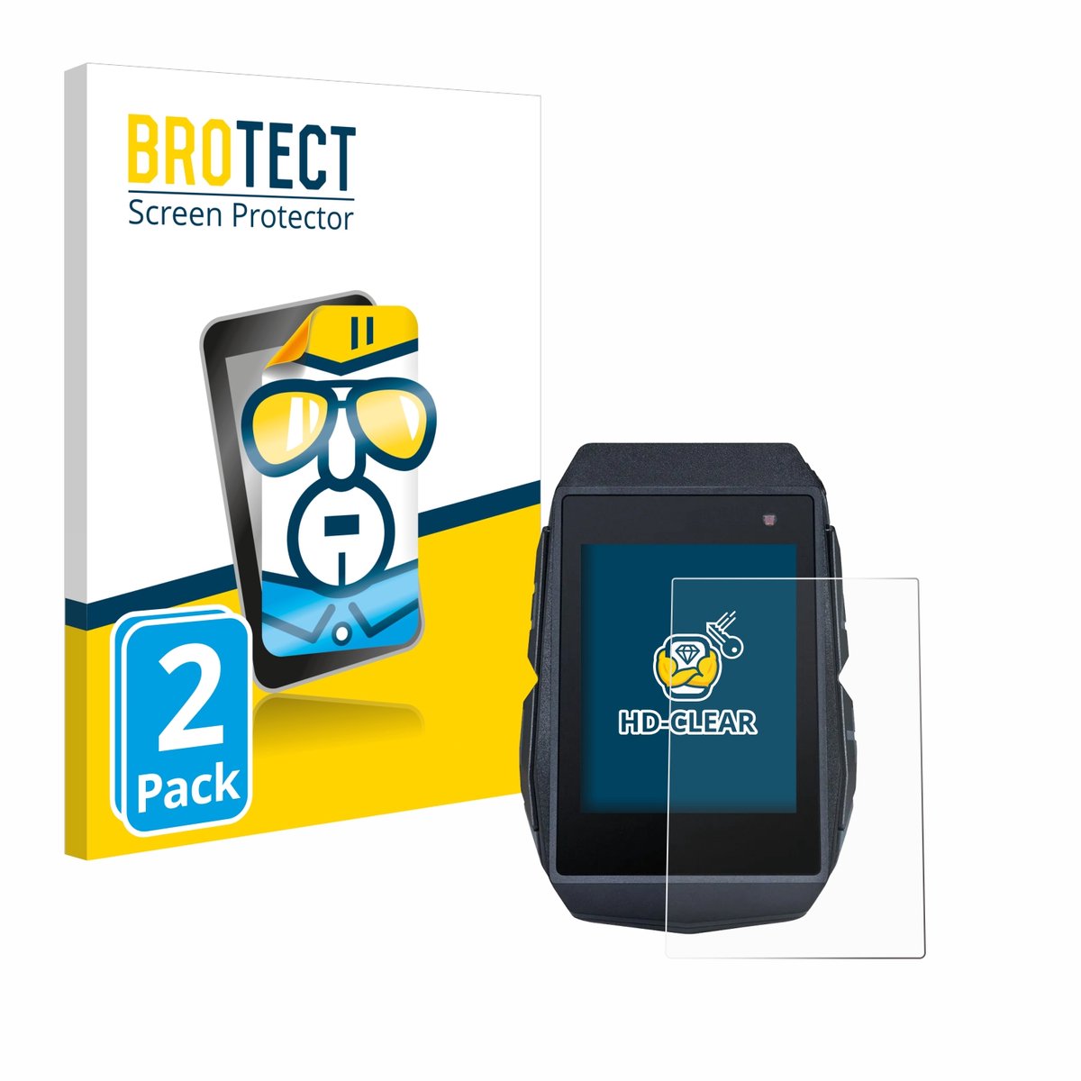 BROTECT - Screenprotector voor Sigma ROX 11.1 Evo - Folie Beschermfolie transparant 2 Stuks