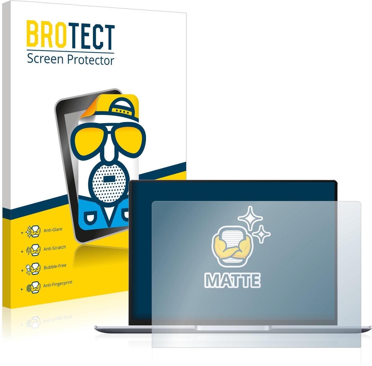 BROTECT - Screenprotector voor Huawei MateBook 14 2021 - Folie Beschermfolie matte