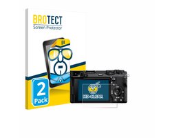 BROTECT - Screenprotector voor Sony Alpha 6700 - Folie Beschermfolie transparant 2 Stuks