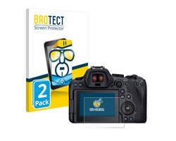 BROTECT - Screenprotector voor Canon EOS R6 Mark II - Folie Beschermfolie transparant 2 Stuks