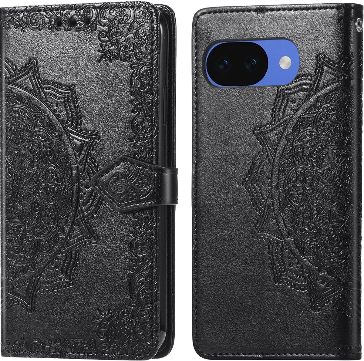 imoshion Hoesje - Geschikt voor Google Pixel 10a - Mandala Bookcase - Zwart