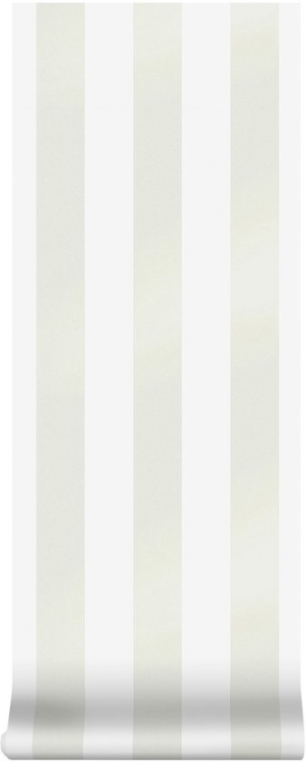 Foto: Laura ashley lille pearlescent stripe behang streep 10mx52cm wit