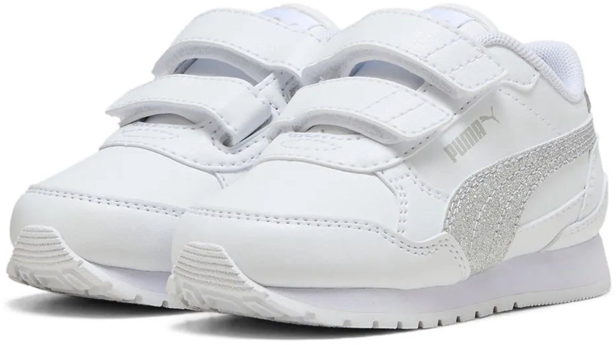 Puma St Runner V4 Sl Glitter V Inf Schoenen Zonder Veters Kinderen Zilver