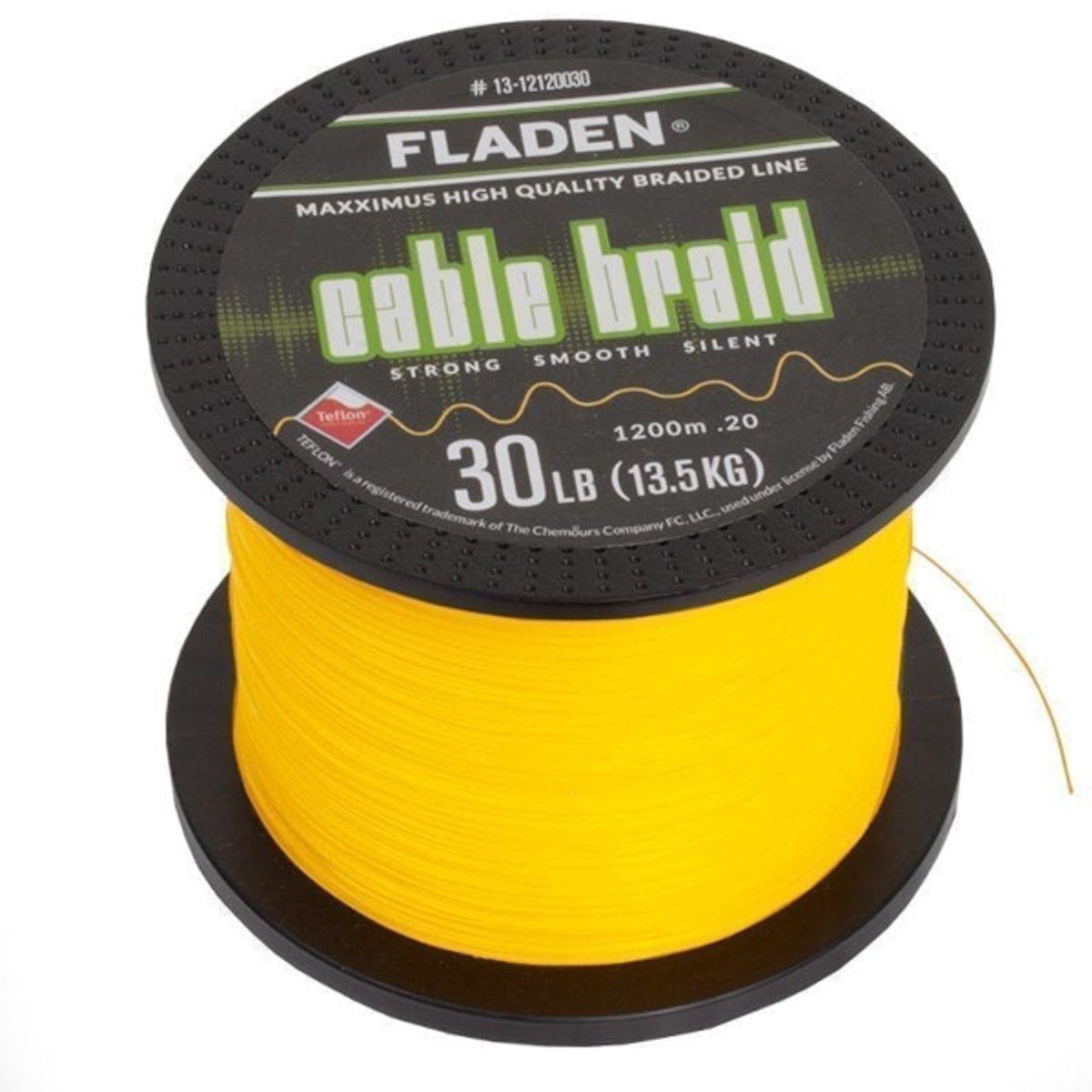 Fladen Maxximus Cable Braid Yellow 0,25mm (1200m) - Gevlochten Lijn