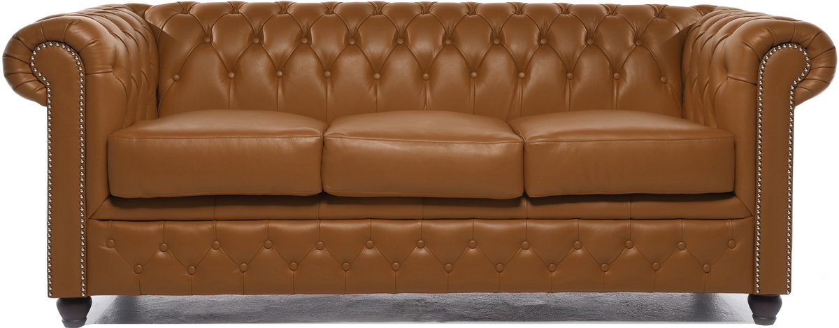 Chesterfield Eco Leather Line - Blush 3-zits