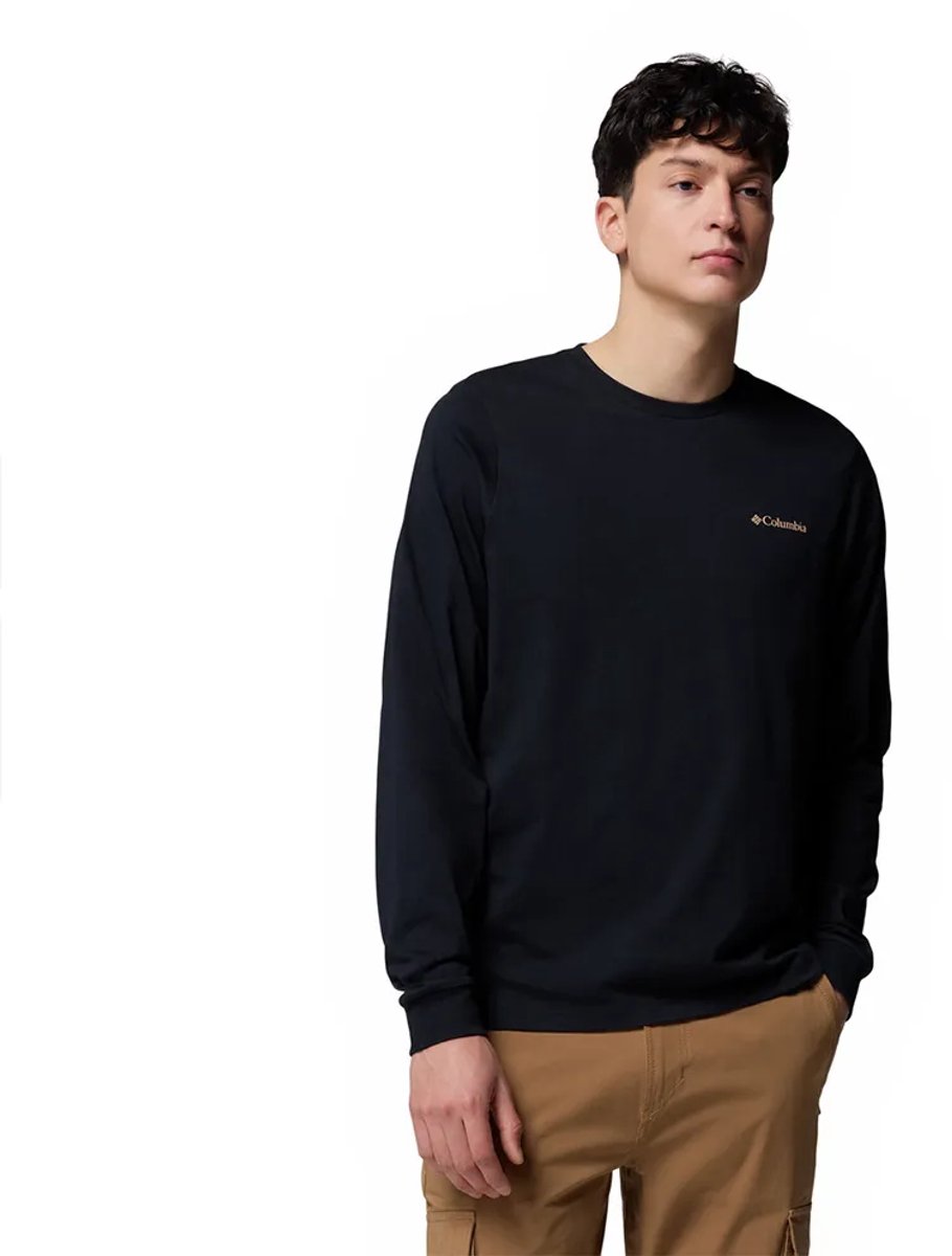 Columbia Csc™ Seasonal Logo T-shirt Met Lange Mouwen Zwart S Man