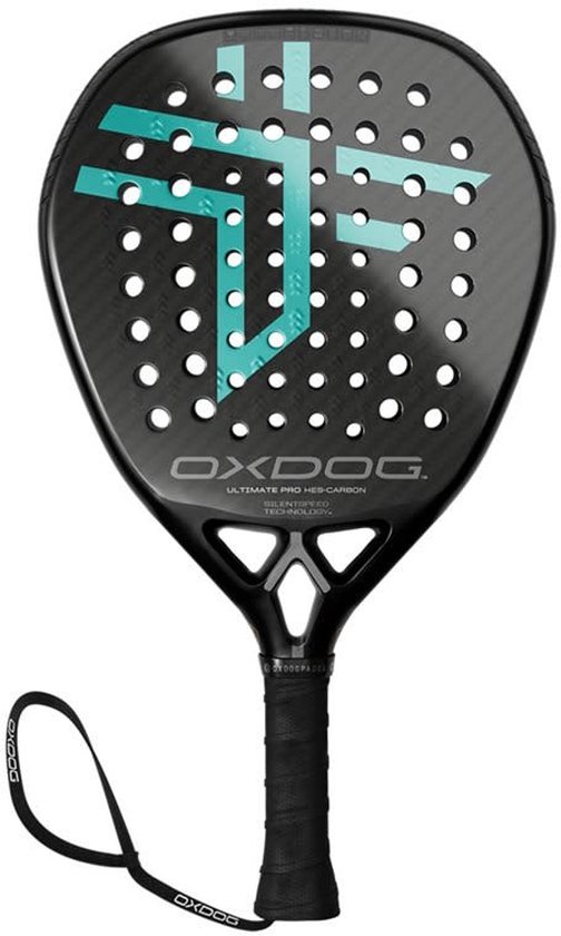 Oxdog Ultimate Pro 2026 Padelracket - Diamant - Medium Hard - 365 Gram - Zwart/Blauw