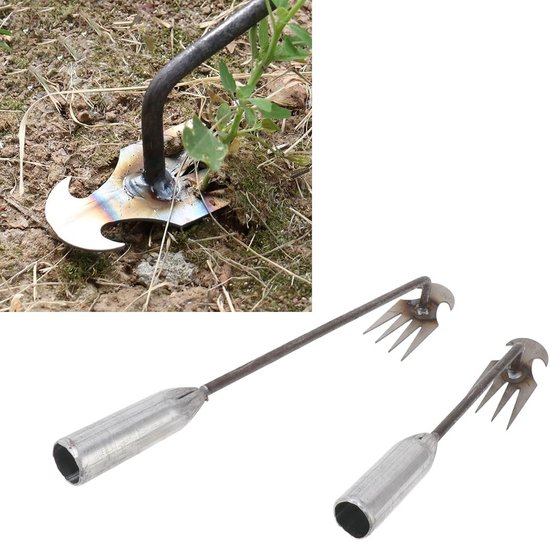 Store_9 - Wieden Tool - Onkruid Trekker - Draagbare Handschoffel - 2 stuks - Tuinieren - Lange Handgreep - Geschikt voor Achtertuin van Store 9 — afbeelding 3