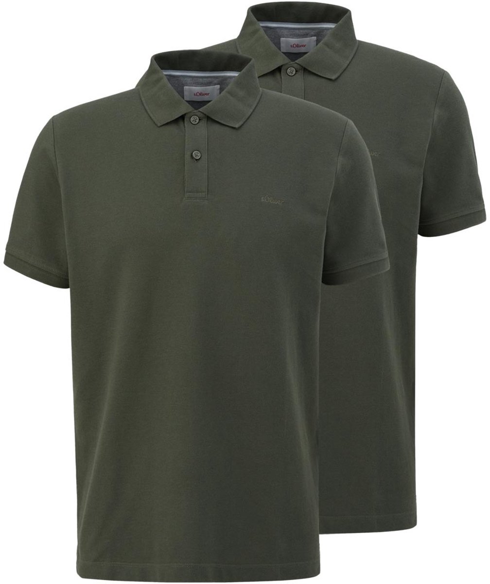 s.Oliver Heren poloshirt 2 pack Basic