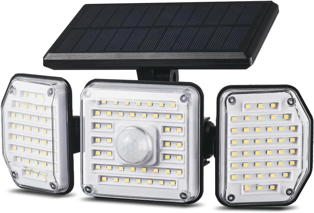 Solar LED Buitenlamp met Bewegingssensor | 3 Lichtmodi | IP65 Waterdicht | 320 Lumen